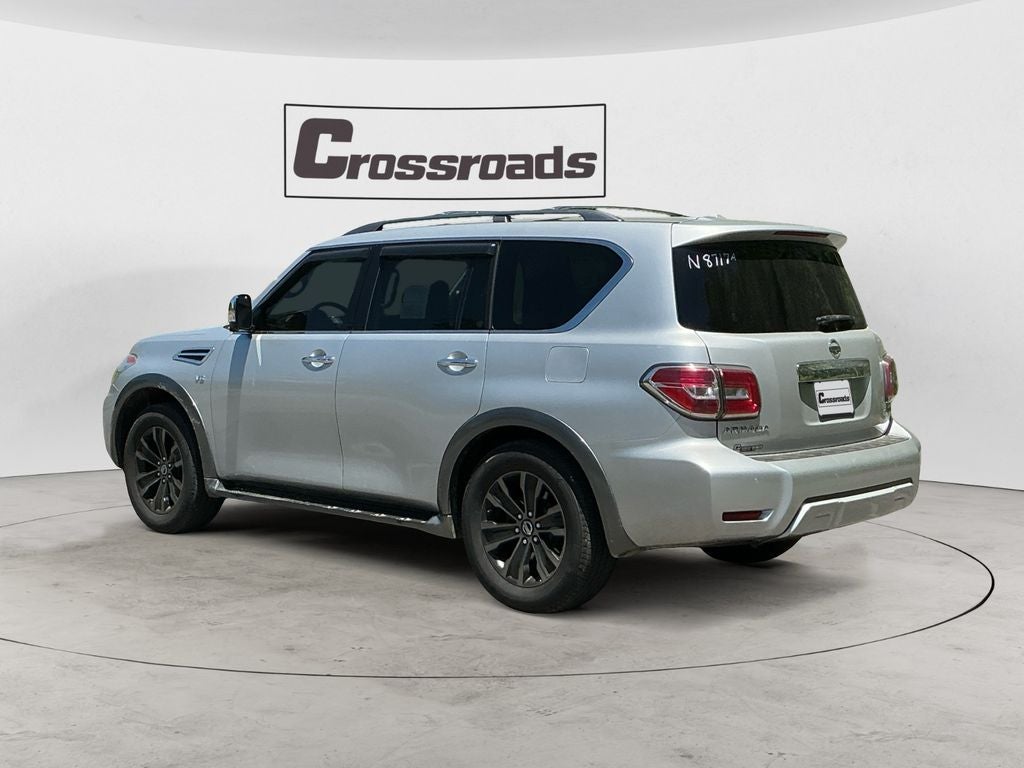2018 Nissan Armada — rear three-quarter view