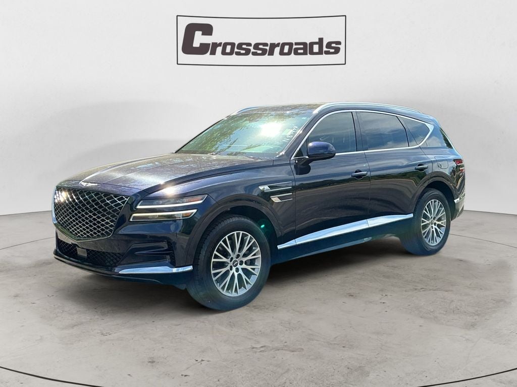 2024 Genesis GV80 4DR AWD 2.5 in Capri Blue — front three-quarter view